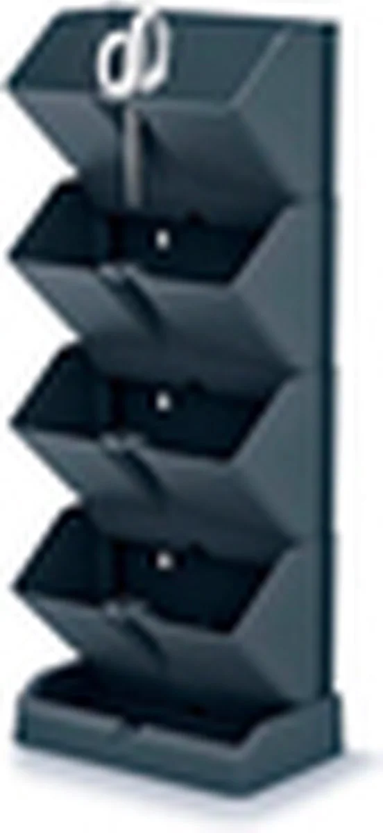 Prosperplast Verticale Kruidentuin Kunststof - Staand/hangend - Modulair - Antraciet Grijs - L 20 X B 11 X H 48 Cm - Incl. Kruidenschaar 10 Prosperplast Verticale Kruidentuin Kunststof - Staand/hangend - Modulair - Antraciet Grijs - L 20 X B 11 X H 48 Cm - Incl. Kruidenschaar - Afbeelding 10