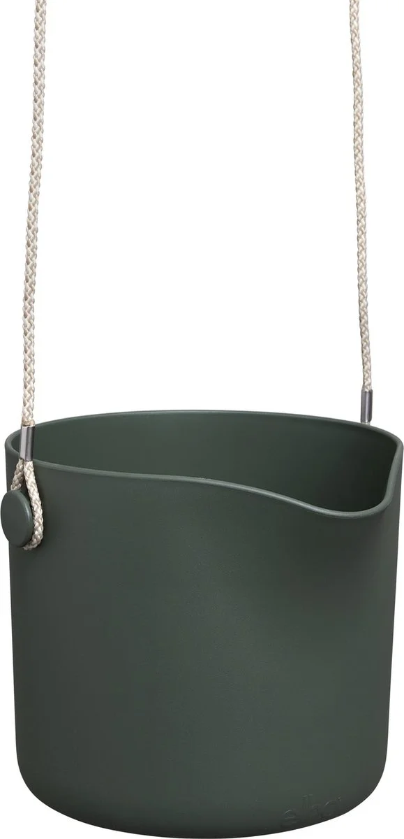 Elho B.for Swing 18 Hangpot - Bloempot Voor Binnen - Ø 18.0 X H 16.5 Cm - Groen/Blad Groen 11 Elho B.for Swing 18 Hangpot - Bloempot Voor Binnen - Ø 18.0 X H 16.5 Cm - Groen/Blad Groen - Afbeelding 11
