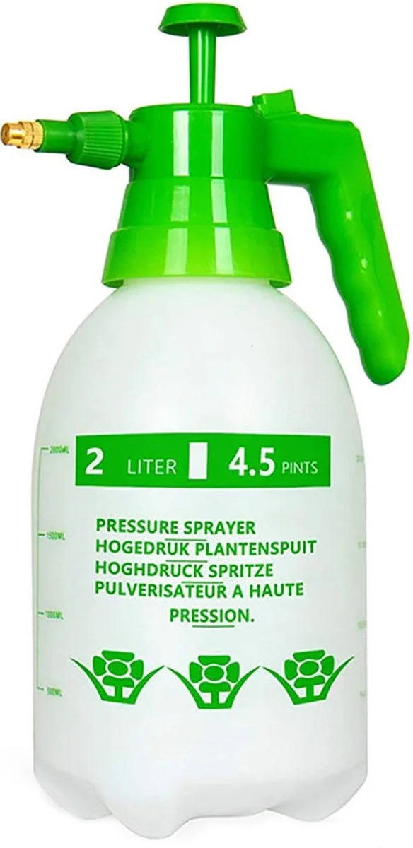 Drukspuit - Verstuiver - Plantenspuit - Plantensproeier - 2 Liter - Able & Borret 1 Drukspuit - Verstuiver - Plantenspuit - Plantensproeier - 2 Liter - Able & Borret