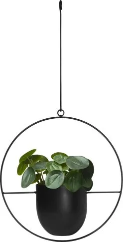 QUVIO Bloempot Hangend / Bloempotten Voor Binnen / Bloempotten / Bloempot Binnen / Bloempot Met Ophanghaak - Metaal
