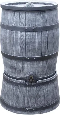 Regentonset Roto 120 Liter + Voet - Grijs