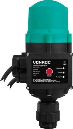 VONROC GARDEN VONROC Hydrofoorpomp / Automatische Pomp - 1000W - 3500l/h - Met Drukschakelaar - Droogloopbeveiliging - Voor Besproeien En Huishoudwater -Bloem Garden Verkoop 683x1200 1