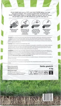 Pokon Gazon Revolutie - 4kg - Gazonmest / Graszaad / Bodemverbeteraar - Geschikt Voor 80m² - Binnen 15 Dagen Resultaat -Bloem Garden Verkoop 693x1200 1