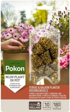 Pokon Voedingskegels Voor Terras- & Balkonplanten - 40 Stuks - 180 Dagen Voeding - Plantenvoeding -Bloem Garden Verkoop 754x1200