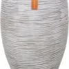 Capi Europe - Vaas Elegant Deluxe Rib NL - 45x72 - Ivoor - Voor Binnen En Buiten - KOFI1138