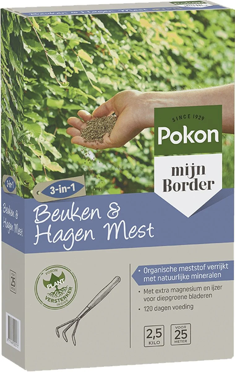 Pokon Beuken & Hagen Mest - 2,5kg - Meststof - 3-in-1 Werking 9 Pokon Beuken & Hagen Mest - 2,5kg - Meststof - 3-in-1 Werking - Afbeelding 9