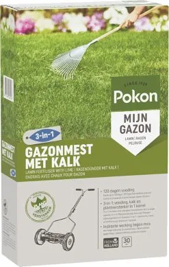 Pokon Gazonmest Met Kalk - 2kg - Mest - Geschikt Voor 30m² - 120 Dagen Voeding -Bloem Garden Verkoop 761x1200 2