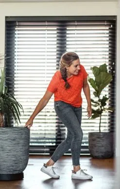 Capi Europe - Bloempot Bol Rib NL - 35x34 - Zwart - Voor Binnen En Buiten - KBLR932 -Bloem Garden Verkoop 763x1200