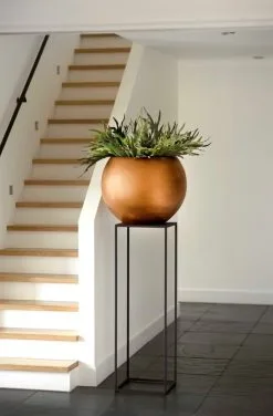 Capi Europe - Vaas Bol Retro - 30x25 - Goud - Bloempot Voor Binnen - BRTG104 -Bloem Garden Verkoop 788x1200