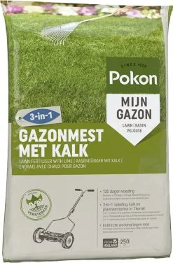Pokon Gazonmest Met Kalk - 16,8kg - Mest - Geschikt Voor 250m² - 120 Dagen Voeding -Bloem Garden Verkoop 789x1200 1