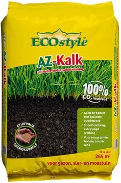 ECOstyle AZ Kalk Micro Korrel – Voor Gazon, Sier- En Moestuin - Corrigeert Zuurgraad Direct En Langdurig - Werkt Tegen Mos - CO2-Neutraal – 70 M² - 5 KG -Bloem Garden Verkoop 794x1200 3