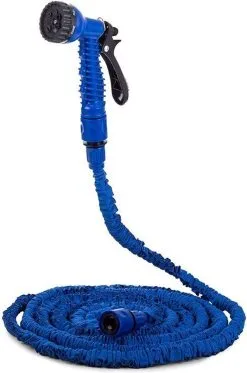 VERK GROUP Uitrekbare Tuinslang Tot 15 Meter - Tuinsproeier Met 7 Verschillende Standen - Tuin Besproeien - Sproeikop - Blauw - Flexibel Elastisch -Bloem Garden Verkoop 794x1200 5