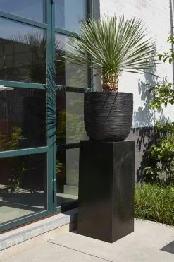 Capi Europe - Bloempot Bol Rib NL - 43x41 - Antraciet - Voor Binnen En Buiten - KOFZ933 -Bloem Garden Verkoop 799x1200 14