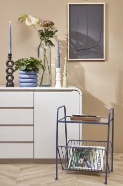 Mica Decorations Ilse Bloempot Met Schotel - H16 X Ø18,5 Cm - Keramiek - Blauw -Bloem Garden Verkoop 799x1200 15