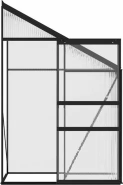 VidaXL Broeikas 1,38 M² Aluminium Antracietkleurig -Bloem Garden Verkoop 802x1200