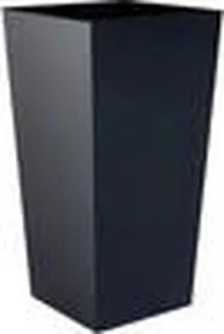 Prosperplast Kunststof Urbi Bloempot/plantenpot Met Binnenpot Antraciet 32 X 32 X 61 Cm - 21/49 Liter - Hoge Vierkante Bloempotten -Bloem Garden Verkoop 804x1200