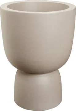 Elho Pure Coupe 41 - Bloempot Voor Binnen & Buiten - Ø 41.3 X H 57.9 Cm - Beige/Balanced Beige -Bloem Garden Verkoop 820x1200 5