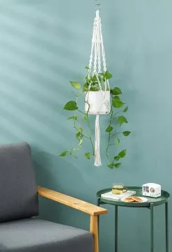 Mycramé 4 Stuks Luxe Macrame Plantenhangers - Boho Handgeweven Katoen Hangpot Voor Binnen/Buiten - Hangende Bloempot Met Kralen - Macramé Touw/Koord Hangplant Houder - Bohemian Wandhanger Decoratie - Plant Hanger - Verticale Tuin Bloempothouder Planthanger 16 Mycramé 4 Stuks Luxe Macrame Plantenhangers - Boho Handgeweven Katoen Hangpot Voor Binnen/Buiten - Hangende Bloempot Met Kralen - Macramé Touw/Koord Hangplant Houder - Bohemian Wandhanger Decoratie - Plant Hanger - Verticale Tuin Bloempothouder Planthanger -Bloem Garden Verkoop 821x1200 2