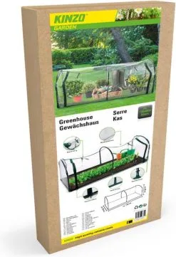 Kinzo Garden Broeikas - Tunnelkas - Met Rits - Staal - 130x60x50cm -Bloem Garden Verkoop 822x1200 1