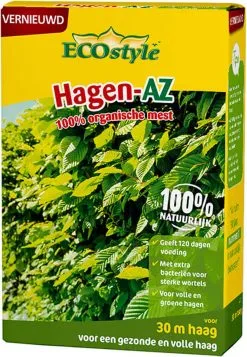 ECOstyle Hagen-AZ Organische Haag Meststof - Tuinmest Voor Diepgroen Blad - Nieuwe & Bestaande Beplanting - 30 M Haag - 1,6 KG -Bloem Garden Verkoop 831x1200 1