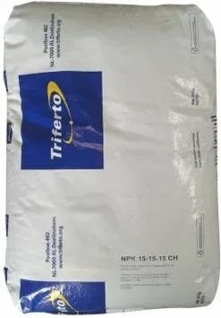 Triferto NPK 15-15-15 Kunstmest Chloorhoudend 25kg | Meststof Voor Gazon En Land