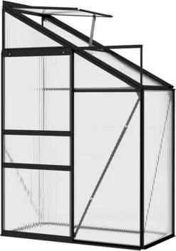 VidaXL Broeikas 1,38 M² Aluminium Antracietkleurig -Bloem Garden Verkoop 840x1200 2