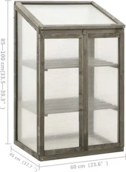 VidaXL Broeikas 60x45x100 Cm Vurenhout -Bloem Garden Verkoop 880x1200 5