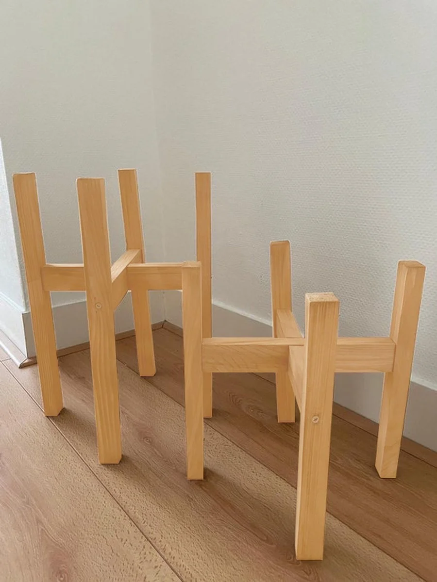 Beckenbau Plantenstandaard | Set Van 2 | Diameter Tot 24 Cm | Plantenkruk | Bloempotten Voor Binnen | Plantentafeltje Voor Binnen | Bloempot Standaard | Plantenstandaard Binnen | Hout | Licht Bruin 4 Beckenbau Plantenstandaard | Set Van 2 | Diameter Tot 24 Cm | Plantenkruk | Bloempotten Voor Binnen | Plantentafeltje Voor Binnen | Bloempot Standaard | Plantenstandaard Binnen | Hout | Licht Bruin - Afbeelding 4