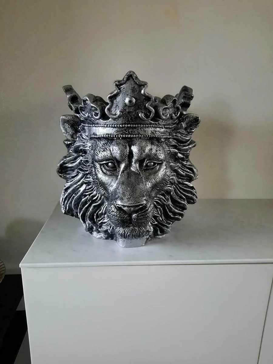 JMS Fashion Bloempot Leeuw - Lion - Clarence - Zilver Silver - Plantenbak -plantenpot - Vaas - Binnen -overkapping - Plant -bloem - Boeket 2 JMS Fashion Bloempot Leeuw - Lion - Clarence - Zilver Silver - Plantenbak -plantenpot - Vaas - Binnen -overkapping - Plant -bloem - Boeket - Afbeelding 2