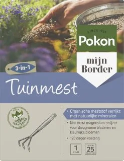 Pokon Tuinmest - 1kg - Meststof - 3-in-1 Werking