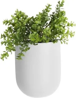 Pt' Pt Wand Bloempot Oval - White