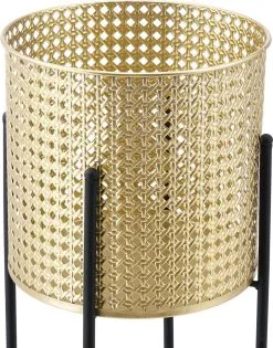 En.casa Bloempot Op Standaard Mol Set Van 2 Zwart En Goud -Bloem Garden Verkoop 941x1200