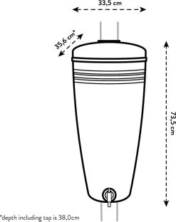 Elho Green Basics Rain Catcher 33 - Regenton Voor Balkonbuiten - Ø 33.5 X H 73.5 Cm - Zwart/Living Black 16 Elho Green Basics Rain Catcher 33 - Regenton Voor Balkonbuiten - Ø 33.5 X H 73.5 Cm - Zwart/Living Black -Bloem Garden Verkoop 951x1200 1