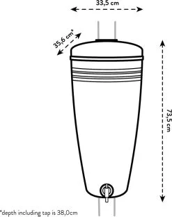 Elho Green Basics Rain Catcher 33 - Regenton Voor Balkonbuiten - Ø 33.5 X H 73.5 Cm - Grijs/Living Concrete 14 Elho Green Basics Rain Catcher 33 - Regenton Voor Balkonbuiten - Ø 33.5 X H 73.5 Cm - Grijs/Living Concrete -Bloem Garden Verkoop 951x1200 2