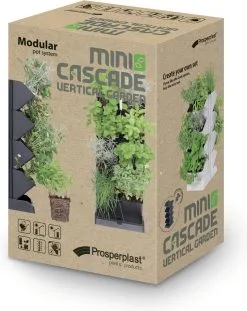 Prosperplast Verticale Kruidentuin Kunststof - Staand/hangend - Modulair - Antraciet Grijs - L 20 X B 11 X H 48 Cm - Incl. Kruidenschaar 18 Prosperplast Verticale Kruidentuin Kunststof - Staand/hangend - Modulair - Antraciet Grijs - L 20 X B 11 X H 48 Cm - Incl. Kruidenschaar -Bloem Garden Verkoop 954x1200
