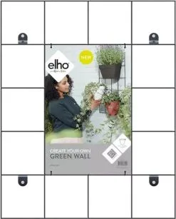 Elho Loft Urban Green Wall Rek 48 - Accessoires Voor Buiten - Ø 47.3 X H 59.0 Cm - Zwart/Living Black -Bloem Garden Verkoop 964x1200