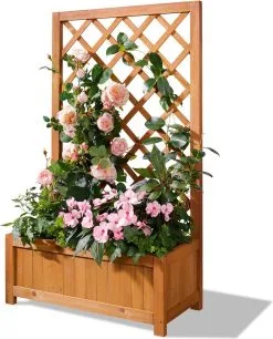 Parkside Plantenbak Met Klimrek 60 X 28 X 100cm -Bloem Garden Verkoop 969x1200 1