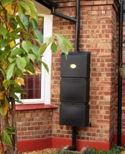 Prestige Regenton Grijs (waterton) 100L (incl. Kraantje En Aan De Wand/muur Te Bevestigen) -Bloem Garden Verkoop 972x1200 2