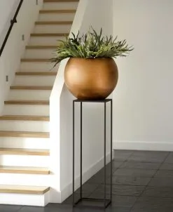 Capi Europe - Vaas Bol Retro - 30x25 - Goud - Bloempot Voor Binnen - BRTG104 -Bloem Garden Verkoop 982x1200