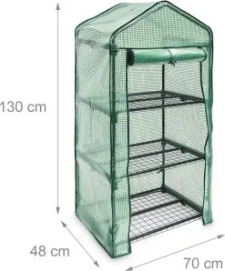 Relaxdays Kas Met Wielen - Tuinkas 3 Etages - Broeikas Kweekkas Tuin / Balkon 130 Cm Hoog - PE -Bloem Garden Verkoop 995x1200 1